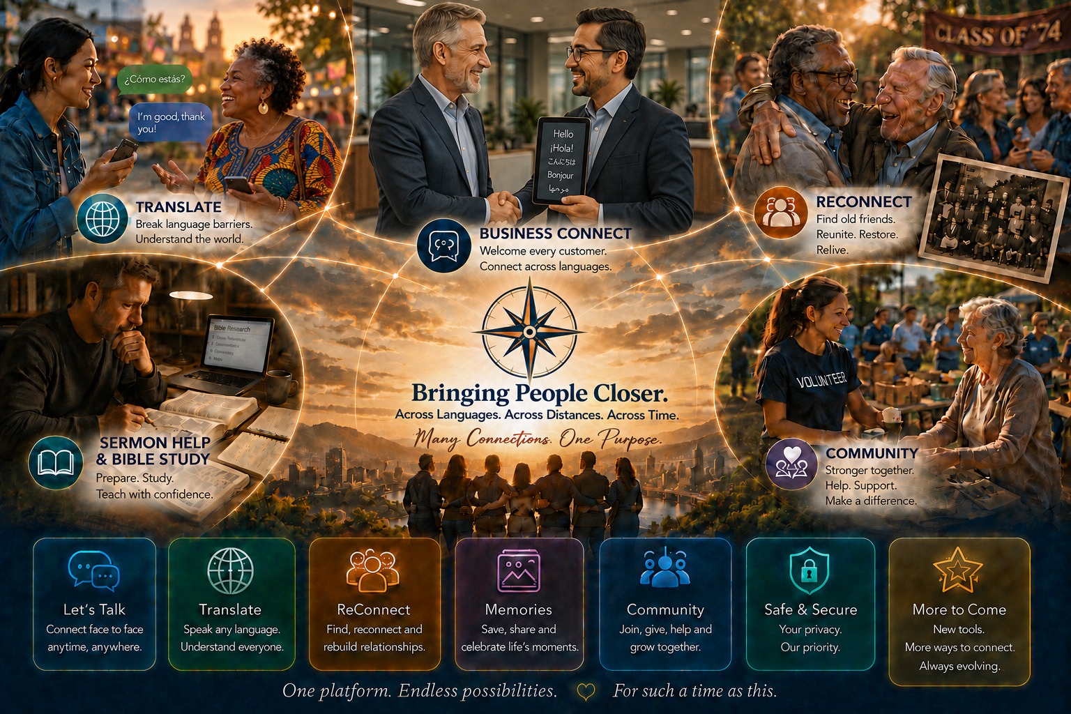 TTLRS.org brings people closer through translation, business connections, reconnection, Bible study, community, memories, and honest conversation.